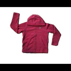 Mountain Equipment Coop Magenta fleece zip up. Youth size 16. Fits like W small